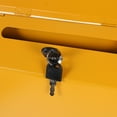 thumbnail image 4 of 1pc Wall-mounted Letter Box Mailbox American Mailbox Suggestion Box (Yellow), 4 of 8