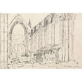 thumbnail image 2 of Thomas Girtin 14x11 Gold Ornate Wood Frame and Double Matted Museum Art Print Titled - Bolton Abbey, Yorkshire (ca. 1801), 2 of 4