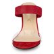 thumbnail image 3 of Sandalias Correa Transparente Doble Tacones De Bloque Para Mujer Rojo 36, 3 of 6