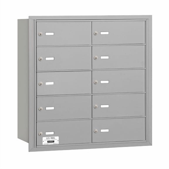 Salsbury Industries 10 Door Rear Load 4B Horizontal Mail Center