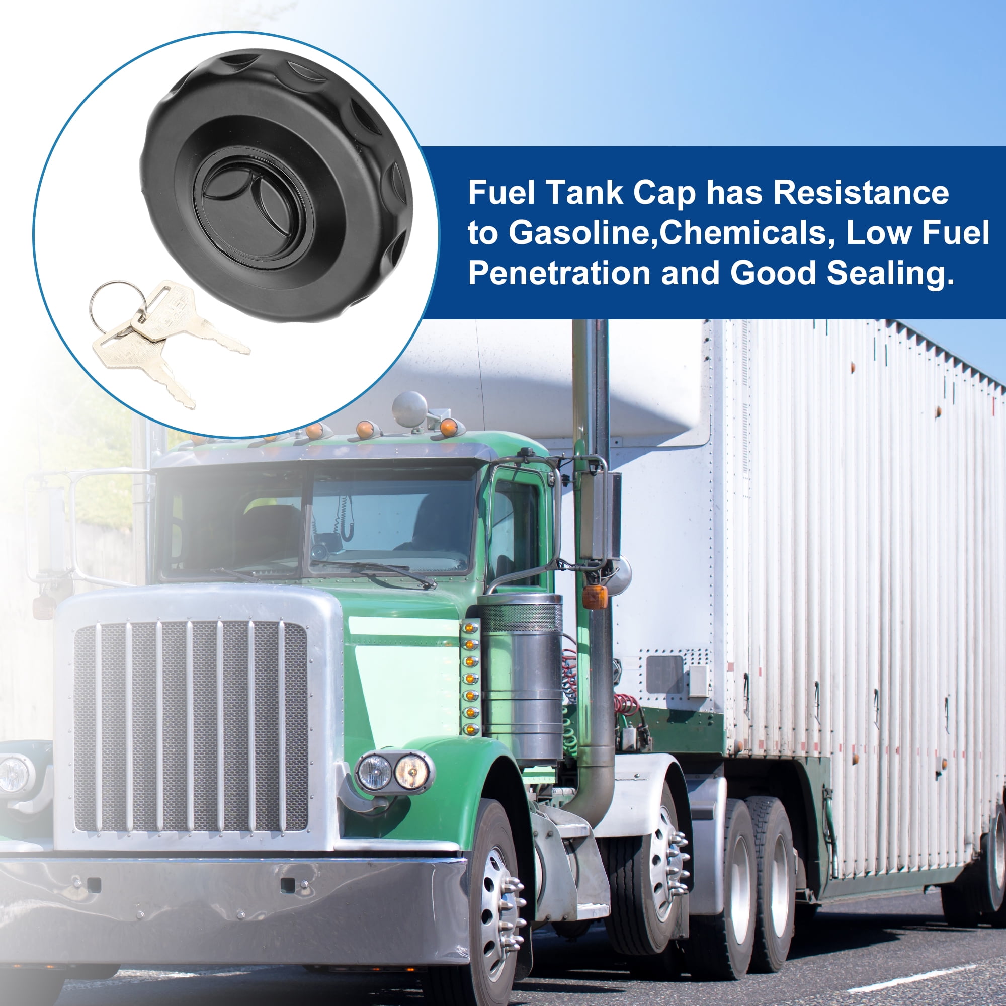 Unique Bargains No.0004700305 Locking Gas Cap Lock Fuel Tank Cap Fuel Filler Cover Replacement for Mercedes Benz
