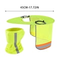 thumbnail image 3 of weibbin Sun Hat with Neck Cape Reflective Strip Breathable Mesh for Safety Helmet Outdoor Work(no helmet required), 3 of 7