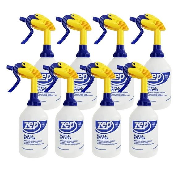 Zep E-Z Fill Professional Sprayer - 32 oz (Case of 8) - U43008 - Wide Mouth Spray Bottle for Easy Pouring, High Output, Great for Cleaners, Degreasers and More
