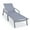 Dark Grey, variant on LeisureMod Marlin Outdoor Chaise Lounge Chair with Armrests – Grey Aluminum Frame, Adjustable Reclining Patio Lounger for Poolside, Garden, or Deck - Burgundy