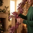 thumbnail image 5 of Qwtwty 6 ft Christmas Greenery Garland, Fake Vines Real Touch Artificial Berry Garlands for Mantle, Fireplace, Table Decorations, 5 of 7
