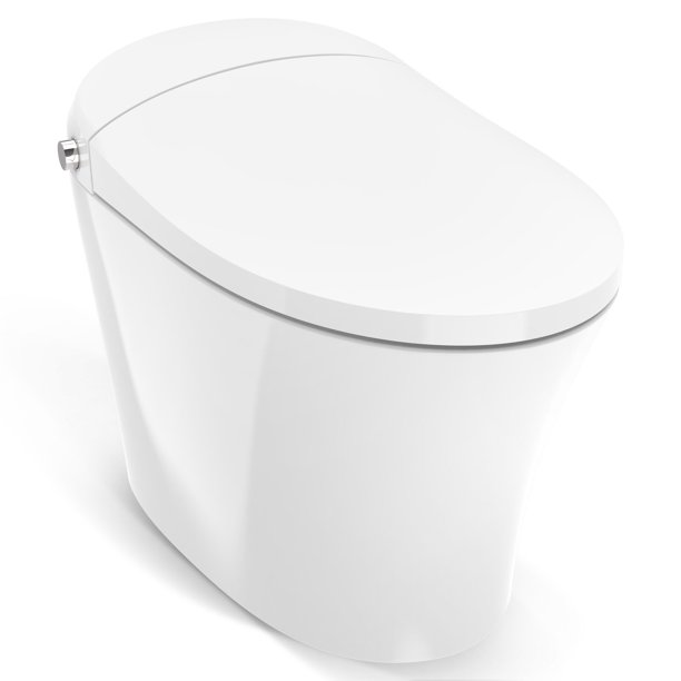 HOROW Tankless Toilet Bidet Combo with SelfCleaning Nozzle, Compact Dual Flush Toilet 1/1.27