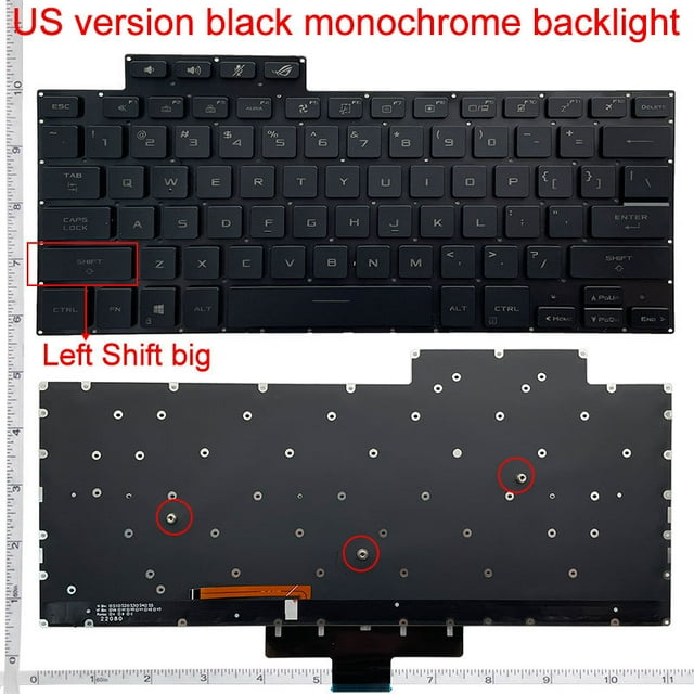 Nouveau pour Acer Zephyrus ROG 16 G16 GA503 GA503Q GA503QR GA503QS 15 G15 GU603 GU603H Clavier Rétroéclairé US