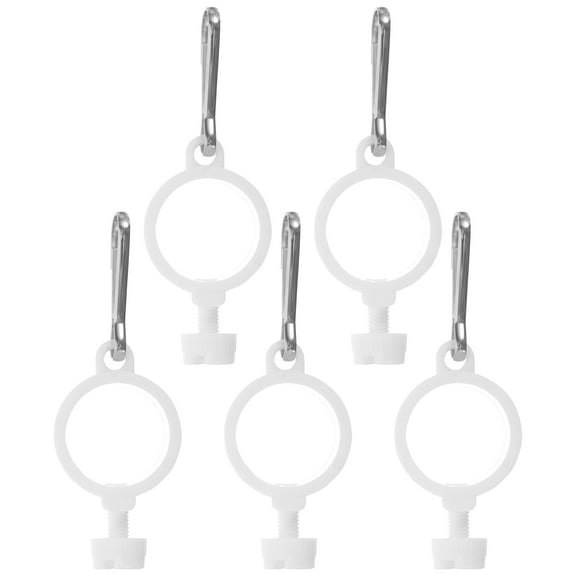 REACHISE 5Pcs Flag Pole Clips Mounting Rings with Clips Flagpole Rings Rotating Flag Mounting Rings