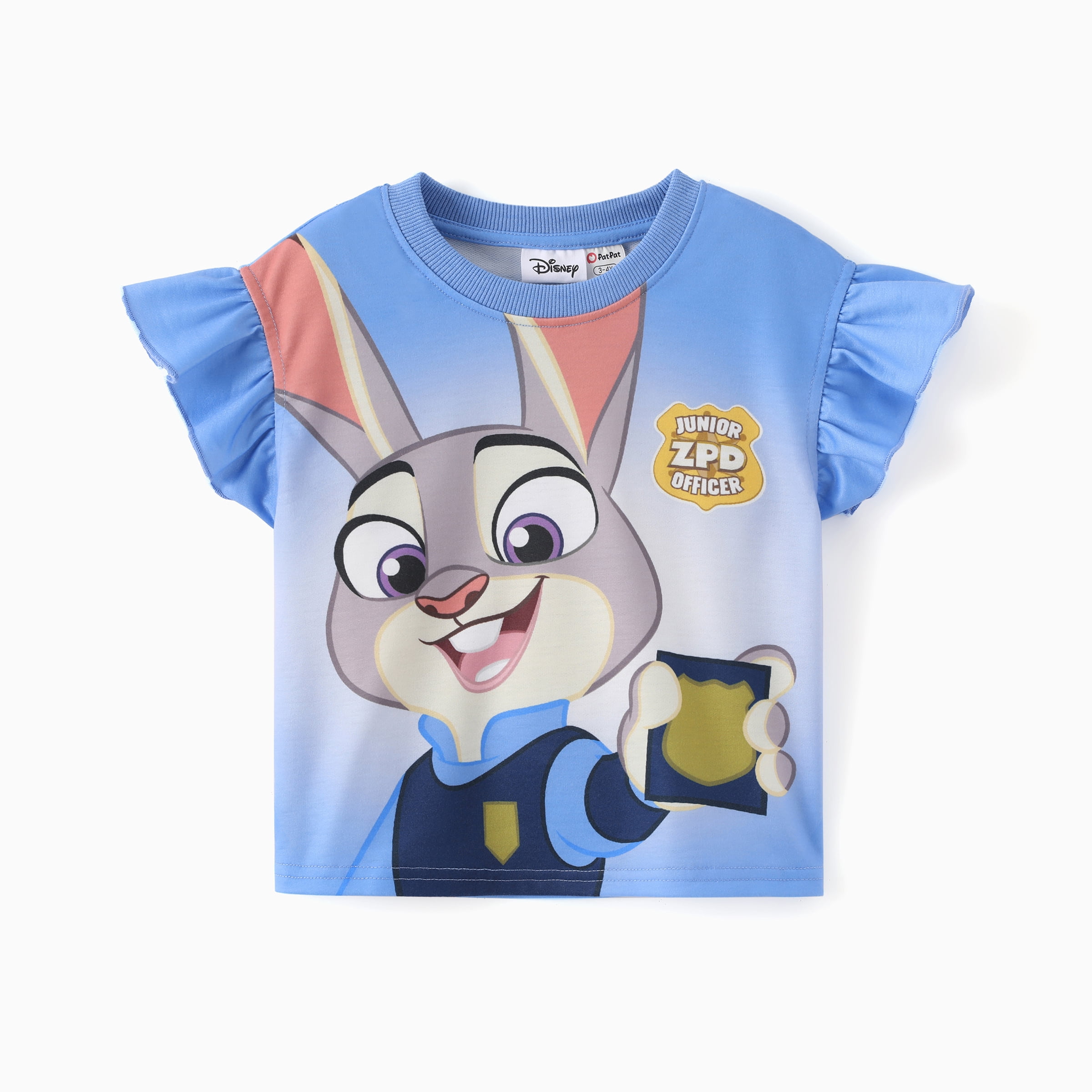 Disney Girls Outfits Zootopia Judy Hopps Graphic Crop Tee and Belted Shorts with Mini Bag 3pcs Easter Kids 8-9Y