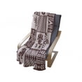 thumbnail image 3 of Kokopelli Soft Flannel Fleece Throw Blanket, Patchwork Style Frog Hand Chameleon Shepherds Prehistoric Pattern, Cozy Plush for Indoor and Outdoor Use, 60" x 80", Rose Pale Maroon, by Ambesonne, 3 of 5