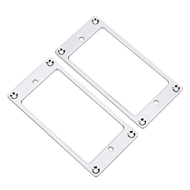 2 anillos de montaje de marco de pastilla Humbucker de metal, piezas de repuesto para guitarras el¨¦