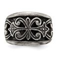 thumbnail image 5 of Sterling Silver Antiqued Scroll Design Ring QR6833, 5 of 6