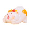 thumbnail image 5 of Fancyes Lucky Cat Figurine Creative Statue Birthday Gift Cute Sculpture Tabletop Decoration for Home Bedroom Entryway Table Bookshelf 5.5x3.5x3.6 cm, 5 of 8