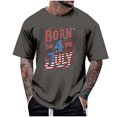 thumbnail image 2 of Tops para hombre, blusas y camisas de cuello redondo y manga corta para hombre, tops casuales de cuello redondo y manga corta con estampados especiales para hombre., 2 of 5