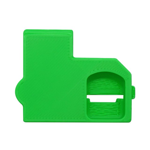 Estuche adaptador de lector de tarjetas MicroSD Adaptador impreso en 3D para Gamecube NGC (verde)