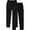 A-Black390, variant on XIAONU Men's Black Casual Pants 2-Pack Elastic Waist Drawstring Loose-Fit Trousers Soft Comfort Multipack Pant
