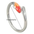 Adjustable Open Rings Kois Fish Themed Rings Fashionable Irregular ...