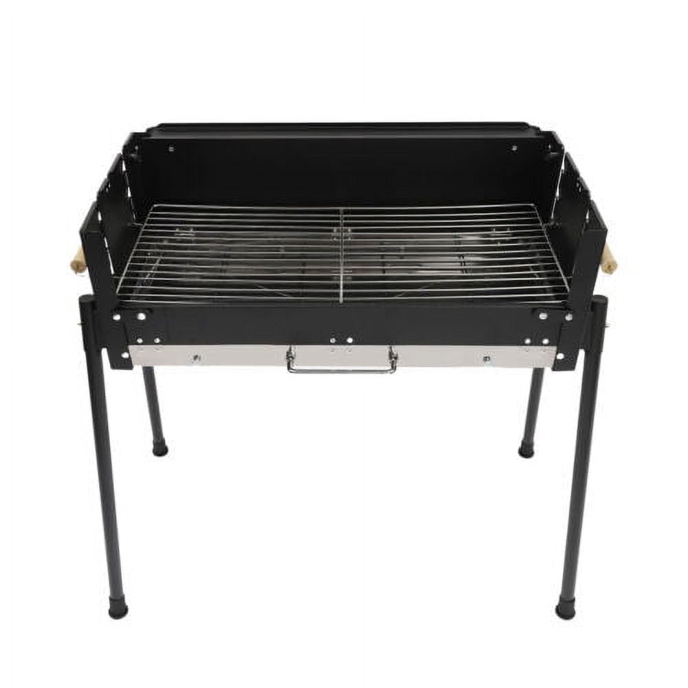 Folding Charcoal BBQ Grills Stove Stainless Steel Barbecue Rack Charcoal Grill