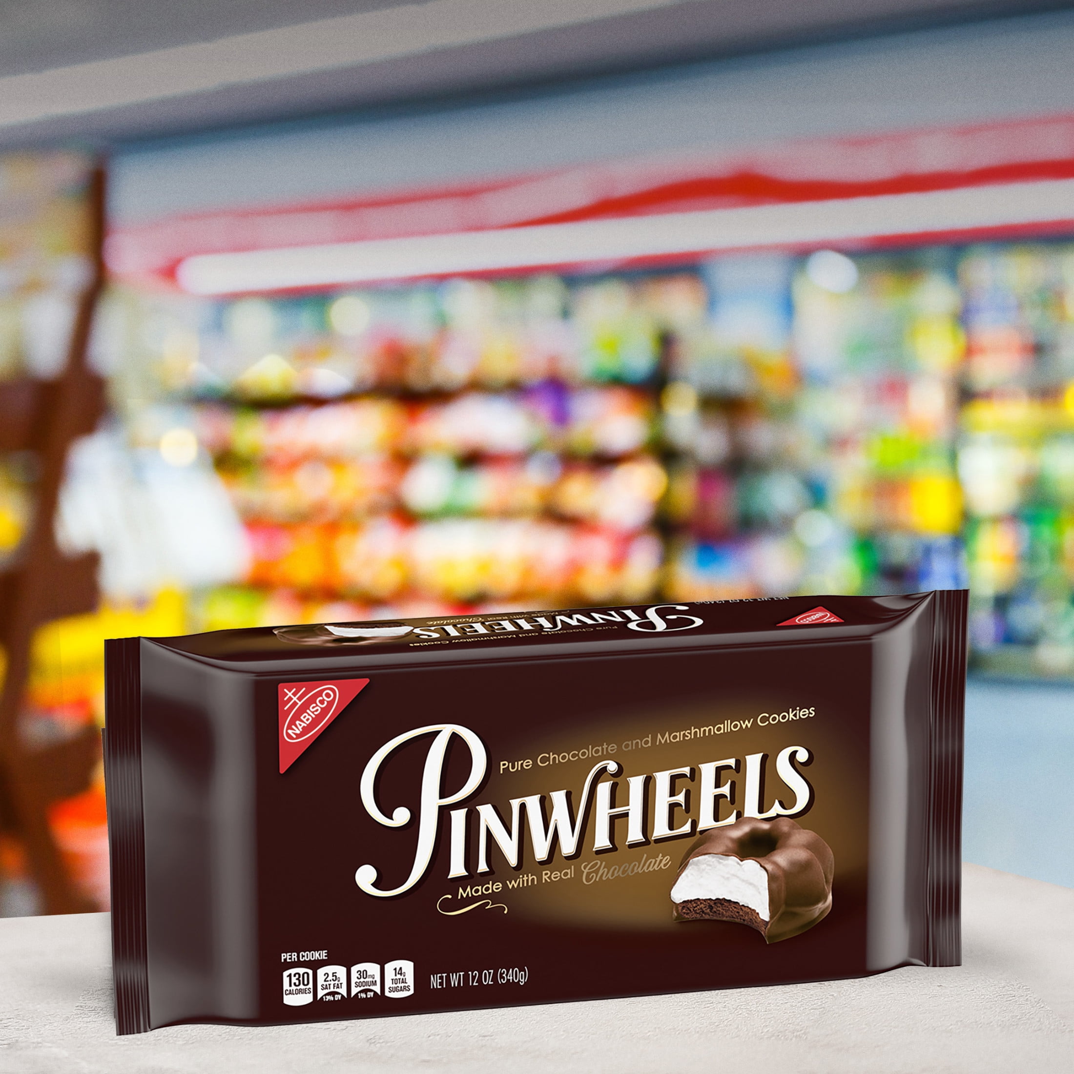 Pinwheels Pure Chocolate & Marshmallow Cookies, 12 oz