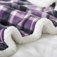 thumbnail image 3 of 50"x 60" Sherpa Buffalo Plaid Christmas Blanket, 3 of 5