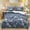 Abstract Boho Floral Blue, variant on Xixirimido Duvet Cover Set Full Size, Comforter Cover Durable Duvet Cover Sets, Soft Bedding Set Includes with 3 Piece-2 Pillowcases & 1 Duvet Cover, Cottagecore Sunflower Mushroom