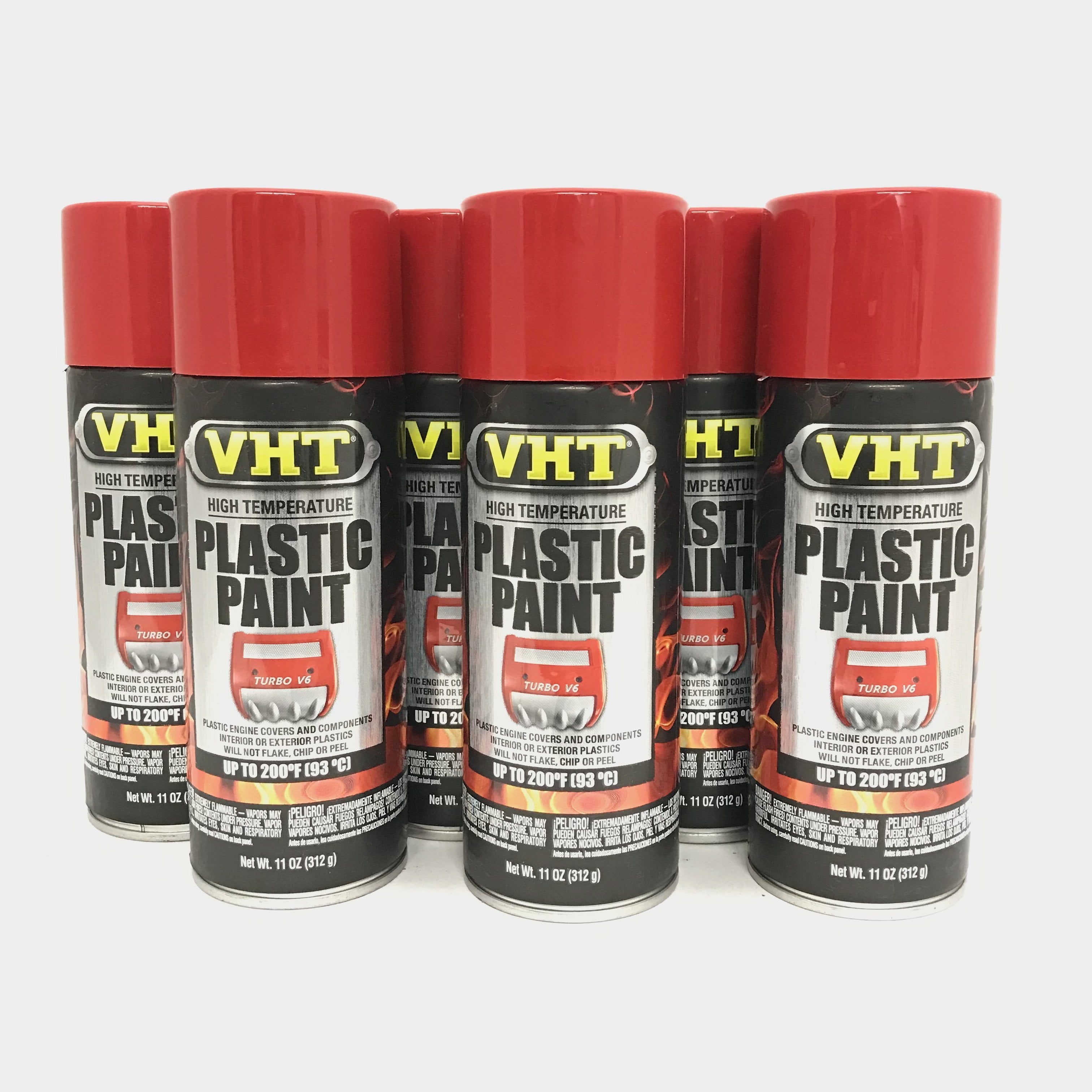 VHT SP8216 PACK GLOSS RED High Temperature Plastic Paint 11 oz