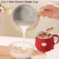 thumbnail image 4 of Multifunction Electric Heated Milk Cup, Rechargeable Portable 600ml 3-in-1 Mini Electric Heater Cup Red, 4 of 7