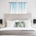 thumbnail image 3 of Blue Polka Dots Kitchen Curtains Window Panels, Watercolor Abstract Art Retro Insulated Window Treatment Curtain, Grommet Curtains for Bedroom/Living Room/Bathroom, 2 Piece 52"Wx45"L, 3 of 8