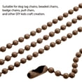 thumbnail image 3 of Cadena de bolas de metal, 200 piezas, cadenas colgantes de 4,72 pulgadas, llaveros con placa de identificación para perro con conectores para hacer joyas y manualidades, 3 of 5