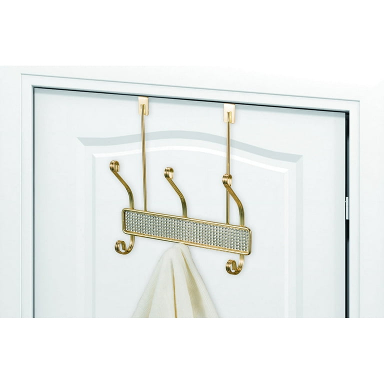 Dream Bath Chrome Over the Door Horizontal Hook Bathroom Towel