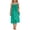 Turquoise, variant on CCRFTGI Sleeveless Dresses for Children Girls Size 7 Cute Cami Backless Lounge Dresses 2026 Summer Spaghetti Strap Party Flowy Vacation Dresses Black 9-10 Years