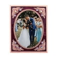 thumbnail image 2 of 1928 Jewelry Dark Green Enamel Emerald Peridot And Jonquil Crystal Square Picture Frame 2" x 2", 2 of 3