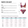 thumbnail image 5 of PAYOHTO Women's Cross Front Bikini Set with High Elasticity Soft Padding Multicolored Pattern of Dinosaurs Bathing Suit Crop Top Swimsuit, 5 of 9