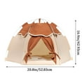 thumbnail image 3 of Cat Tent for Indoor, Indoor Dog House, Kitten Tent Suitable for Small Dogs, Cute Cave Nest Cat And Dog Houses For Pet (Beige), 3 of 5
