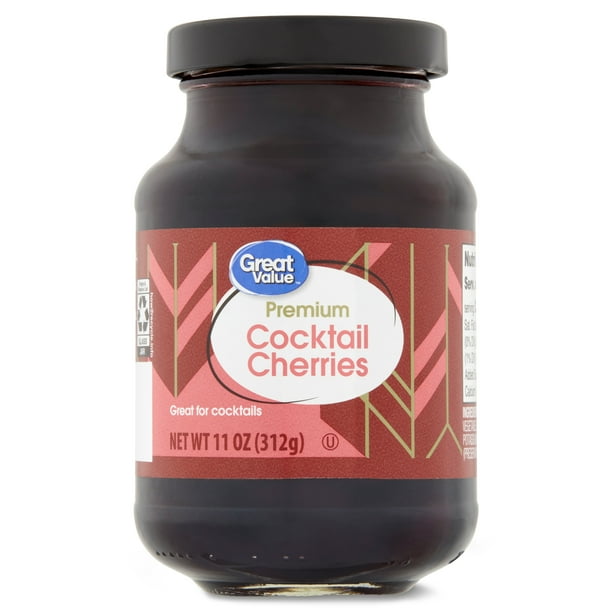 Great Value Premium Cocktail Cherries, 11 oz