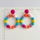 thumbnail image 4 of Pendientes de ratán Pendientes colgantes de aro de bola de rafia boho de verano para mujeres y niñas Pendientes llamativos de mimbre de paja ligeros Pendientes de playa bohemios Regalo de joyería JM, 4 of 4