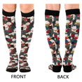 thumbnail image 4 of FORMRS Womens Knee High Socks Casual Long Thick Travel Daily Wear, 2 Pairs, White Lucky Cat, 4 of 6