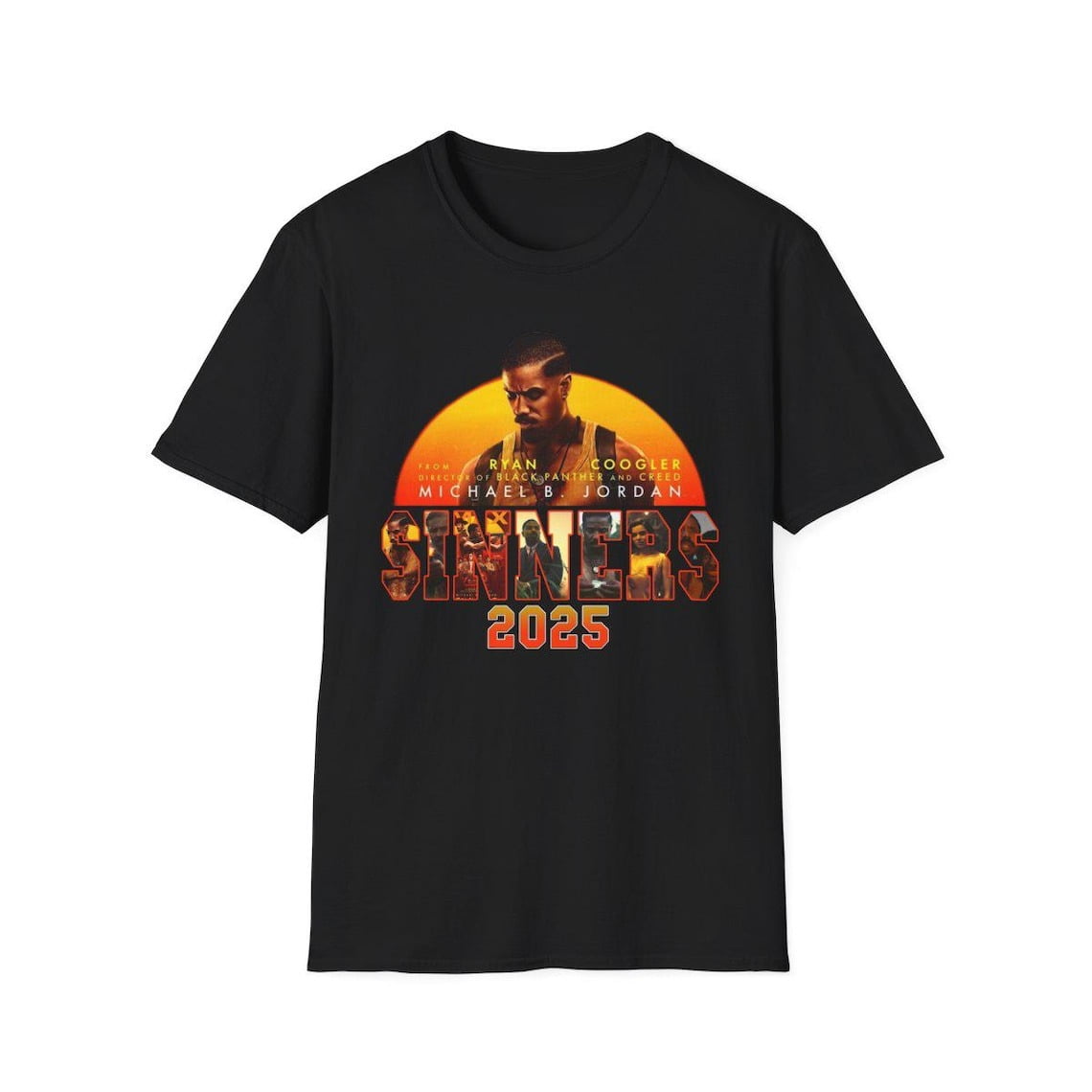 【SUNG1975】Cutting Over T-Shirt V2 Sinners 2025 T-Shirt Desaign Action Movie , Retro 90s