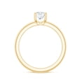 thumbnail image 2 of Rosec Jewels Certified Moissanite Promise Ring for Women - 6 mm Round Moissanite Solitaire Ring (D-VS1 Quality) - Ready to Gift, 10K Yellow Gold, US 5.50, 2 of 8