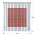 thumbnail image 5 of Red Christmas Folk Pattern Shower Curtain 72"x72" ,Bathroom Decorative Shower Curtains Set with 12 Hooks,Modern Waterproof Washable Shower Curtain, 5 of 6