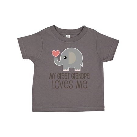 

Inktastic Great Grandpa Loves Me Gift Toddler Boy or Toddler Girl T-Shirt