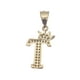 thumbnail image 5 of Cadena y dije de brillos con corona de oro laminado letra T, 5 of 7