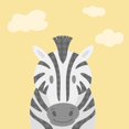 thumbnail image 3 of Prime, Marcus 12x12 Black Modern Framed Museum Art Print Titled - Funky Zebra, 3 of 5