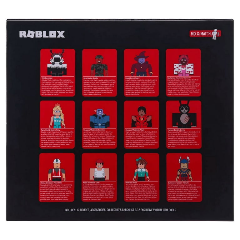 Roblox Classics Series 4 Twenty-One Piece Set 12 Exclusive Virtual Codes :  Toys & Games 