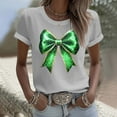 thumbnail image 4 of Elvqul Shirts Chandails à Col Rond pour Femmes T - à Manches Courtes de la Saint-Patrick Grande Taille Verts Graphiques Fête Mignons Hauts pour Femmes Stylés, 4 of 5