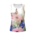 thumbnail image 4 of Lsque Butterfly And Flowers Printed Workout Tank Tops for Women, Athletic Sports Tank Tops, Compression Sleeveless Dry Fit Shirts,Sleeveless Yoga Shirt-XX-Large, 4 of 9