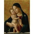 thumbnail image 2 of Antonio di Benedetto Aquilio 15x18 Gold Ornate Wood Frame and Double Matted Museum Art Print Titled - Madonna and Child, 2 of 4