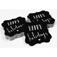 thumbnail image 4 of Inkdotpot Pack Of 100 Real Silver Foil Bracket Shape Paper Tags Happy Holiday Favor Hang Tags, 4 of 6