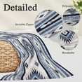 thumbnail image 3 of Blue Boho Body Pillow Covers 20"x60", Southwestern Ethnic Aztec Retro Geometric Soft Brushed Microfiber Breathable Throw Pillow Covers, Pillowcase with Zipper for Couch Sofa Bedroom Living Room, 3 of 9