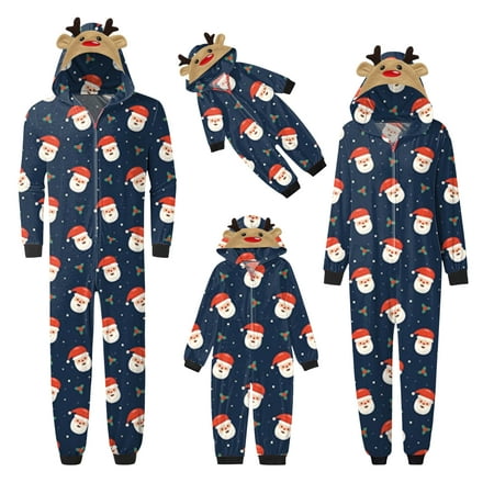 

Holiday Family Pajamas Matching Sets Christmas PJs with Mama Bear Printed Romper Plaid Pants Sleepwear